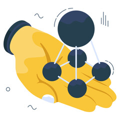 Obraz premium Modern design icon of topology