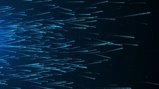 Digital Matrix wave deep abstract stage background cyberspace stream perspective grid big data sorting flow. Network connection dots and lines. Data technology. Abstract dynamic wave. Plexus funnel