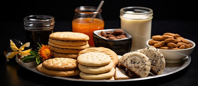 Eid desserts featuring kahk, biscuits, and sable cookies.