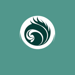 Spiral logo design inspiration vector template. Swirl icon design.