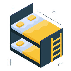 Premium download icon of bunk bed

