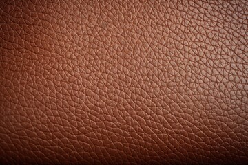 Fototapeta premium A detailed close-up view of a brown leather surface. This image can be used to showcase the texture and quality of leather materials