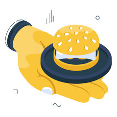 Modern design icon of burger