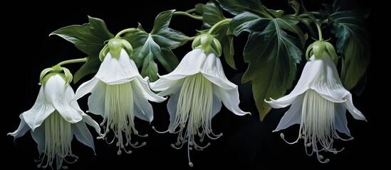 Night blooming flowers, known as Belle de Nuit, Queen of the Night, or Dutchman's Pipe, commonly appear in Veracruz, Mexico, and typically bloom for only one night.