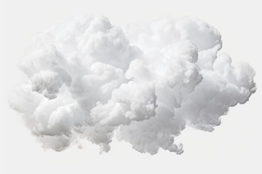 A cloud of white smoke is coming out of a chimney. Can be used to depict a cozy winter scene or to symbolize warmth and comfort