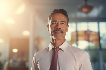 Fototapeta premium Successful Businessman in Contemporary Office