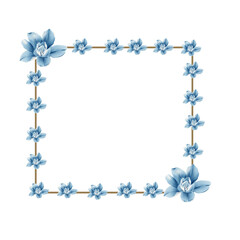 Floral Frame - Blue Mint Floral Frame