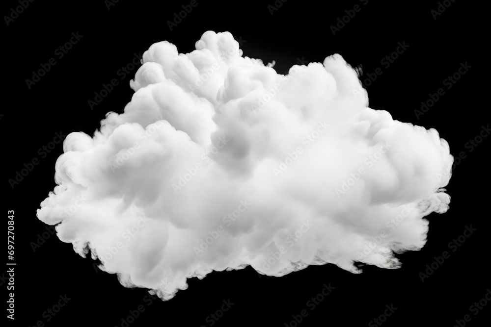 Poster white smoke cloud on a dark black background. suitable for various design projects