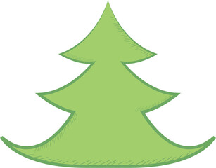 Fototapeta premium Christmas Tree Illustration 