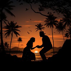 Creative Manipulation of Background Wallpaper for Propose Day During Valentines Season