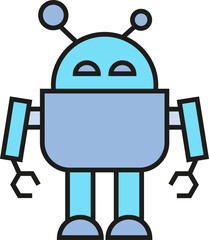 Funny Robot Character
