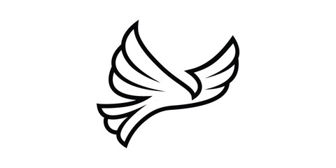 logo design eagle, minimalist line, simple, icon, vector, symbol.