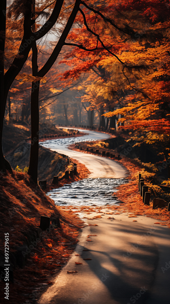 Poster autumn in the forest