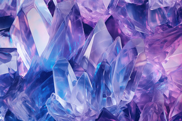 Background texture of purple crystals - obrazy, fototapety, plakaty