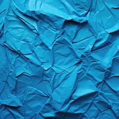 Subtle Beauty in Blue: Textured Crumpled Paper Background