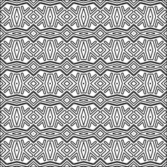 Abstract shapes from lines. Vector graphics for design. Black and white color. Simple pattern.