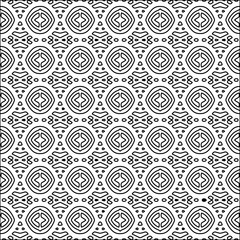 Abstract shapes from lines. Vector graphics for design. Black and white color. Simple pattern.