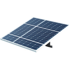 Solar panel isolated on transparent background