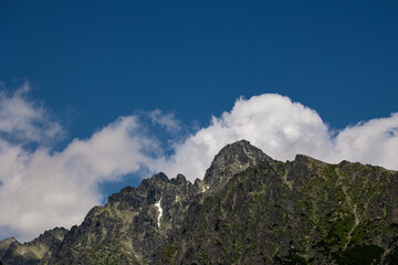 Szczyt górki Tatry Wysokie