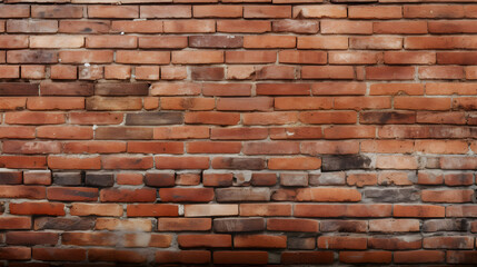 Obraz premium Old red brick wall background
