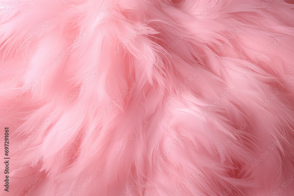 Poster capturing the delicate essence of a soft pink swan feather, this image serves as a tranquil and eleg