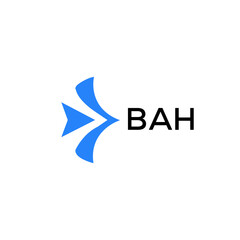 Fototapeta na wymiar BAH Letter logo design template vector. BAH Business abstract connection vector logo. BAH icon circle logotype. 