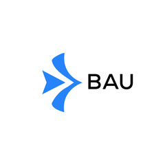 Fototapeta na wymiar BAU Letter logo design template vector. BAU Business abstract connection vector logo. BAU icon circle logotype. 