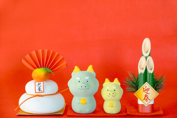 辰年のお正月イメージ