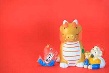 大黒天と辰年のお正月イメージ