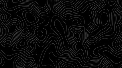 Topographic map. Topographic map lines, contour background. Abstract wavy curve geography topography lines contours map background. Topography white wave lines vector background.
