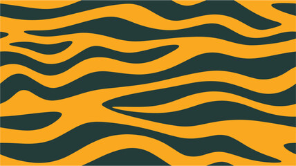 Element for menu. Animal print, zebra texture background. Repeatable ready template. Pattern for business booklets, leaflets. Retro tiger stripes distorted backdrop. Seamless.