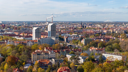 Panorama Miasta Wrocław - obrazy, fototapety, plakaty