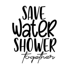 save water shower together svg