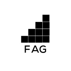 Fototapeta na wymiar FAG Letter logo design template vector. FAG Business abstract connection vector logo. FAG icon circle logotype. 