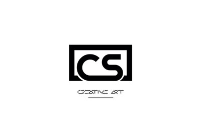CS, SC, C, S abstract letters logo monogram