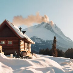 Winter Cabin Retreat