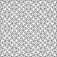 Abstract shapes from lines. Vector graphics for design. Black and white color. Simple pattern.