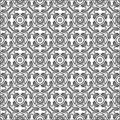 Abstract shapes from lines. Vector graphics for design. Black and white color. Simple pattern.