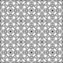 Abstract shapes from lines. Vector graphics for design. Black and white color. Simple pattern.