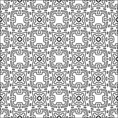 Abstract shapes from lines. Vector graphics for design. Black and white color. Simple pattern.