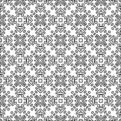 Abstract shapes from lines. Vector graphics for design. Black and white color. Simple pattern.