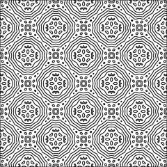 Abstract shapes from lines. Vector graphics for design. Black and white color. Simple pattern.