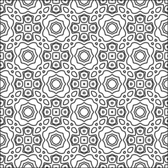Abstract shapes from lines. Vector graphics for design. Black and white color. Simple pattern.