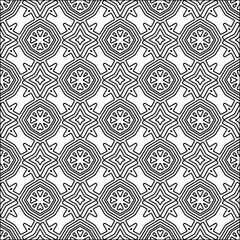 Abstract shapes from lines. Vector graphics for design. Black and white color. Simple pattern.