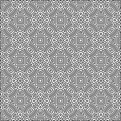 Abstract shapes from lines. Vector graphics for design. Black and white color. Simple pattern.