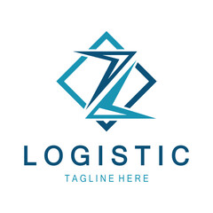 logistics logo icon illustration vector design  distribution symbol  delivery of goods  economy  finance