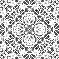 Abstract shapes from lines. Vector graphics for design. Black and white color. Simple pattern.