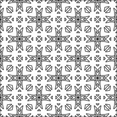 Abstract shapes from lines. Vector graphics for design. Black and white color. Simple pattern.