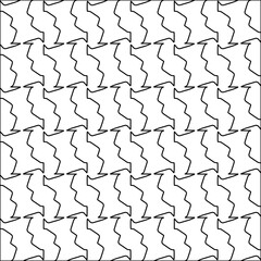 Abstract shapes from lines. Vector graphics for design. Black and white color. Simple pattern.