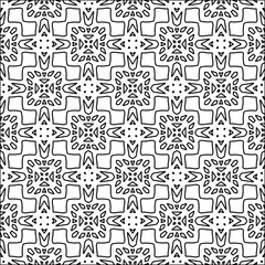 Abstract shapes from lines. Vector graphics for design. Black and white color. Simple pattern.